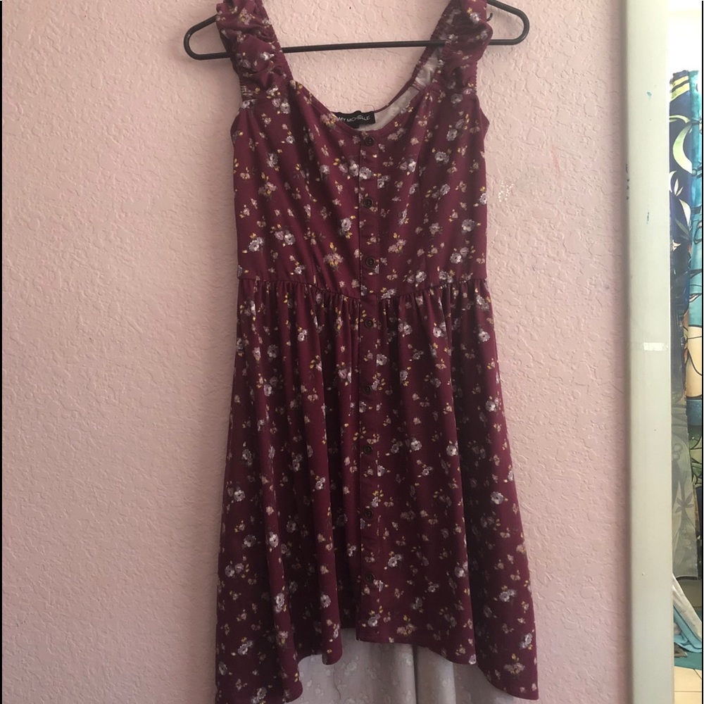 Purple Pink Floral Long Maxi Dress Super Soft